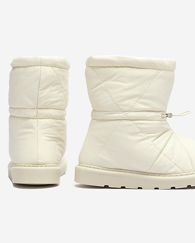 Béžové dámske zateplené topánky a'la snow boots Kaliolen - Obuv