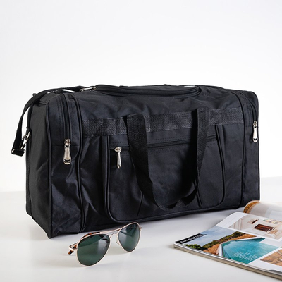 Čierna cestovná taška s vreckami - Kabelky