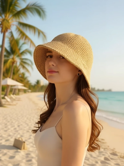 Royalfashion Dámsky letný klobúk Sandy Bloom