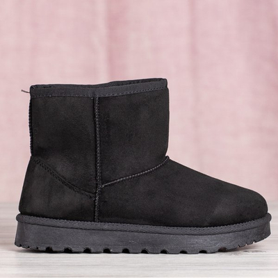 Čierne izolované snehové topánky Maputu - Obuv