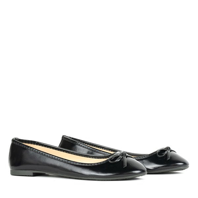 Čierne lakované baleríny Lucinda - Obuv