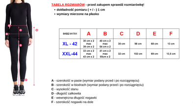 Fialové vzorované dámske legíny PLUS SIZE - Oblečenie