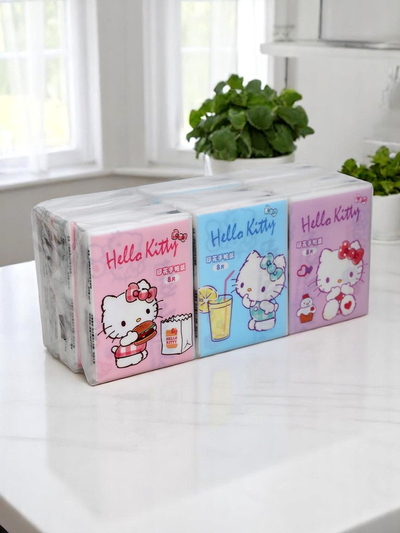 Mini hygienické vreckovky 8KS x 9KS. Hello Kitty