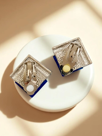 Royalfashion Náušnice na klips s kryštálom a zirkónom pre ženy