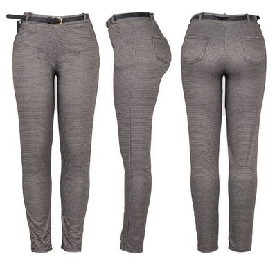 Houndstooth kalhoty PLUS SIZE - Kalhoty 1