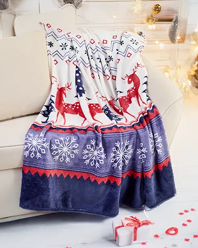 Royalfashion Vianočná deka 160x200