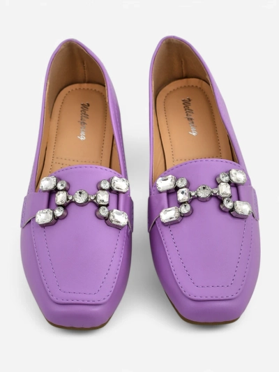 Royalfashion Dámske loafers s rhinestones Lecilla