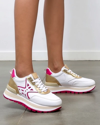 Royalfashion Dámske tenisky s trblietaním Senues