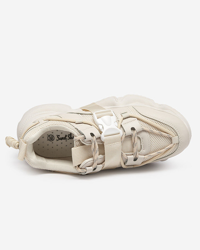 Béžová dámska športová obuv tenisky Electri - Footwear