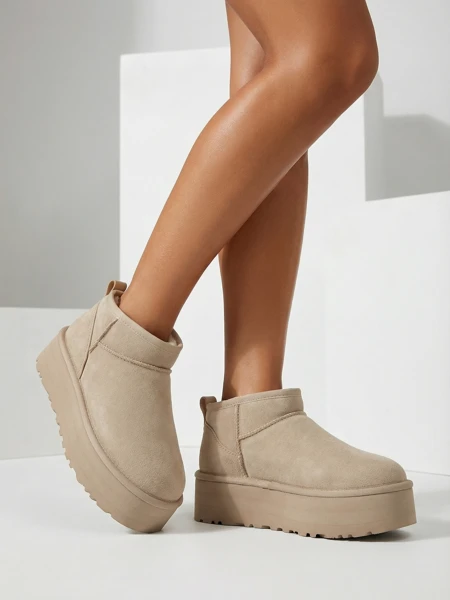 Royalfashion Dámske krátke čižmy a'la snow boots Ozozi