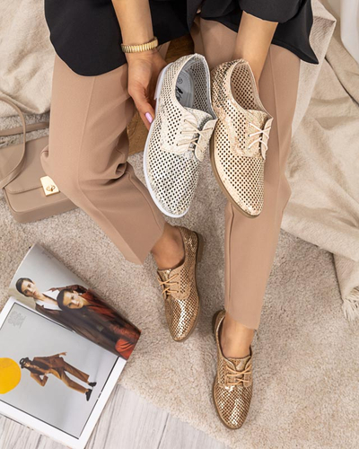 Hnedé dámske ažúrové topánky Kotniso - Obuv