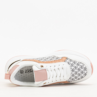 Ružovo-biele dámske športové topánky Weniso tenisky - Obuv