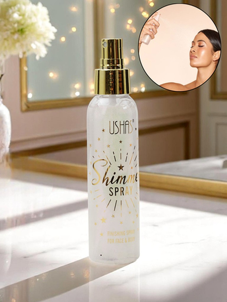 USHAS Letný sprej – Tekutý rozjasňovač na tvár a telo Perlový