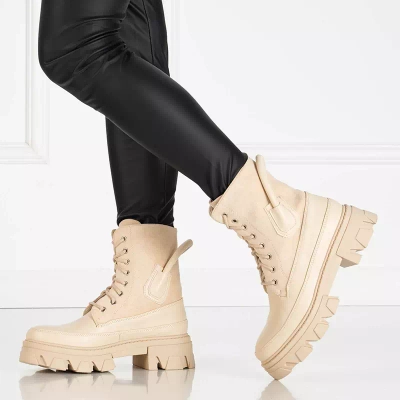 OUTLET Zateplené dámske béžové tašky Emilla - Obuv