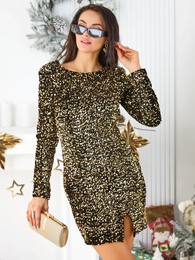Royalfashion Dámske mini šaty so sequins