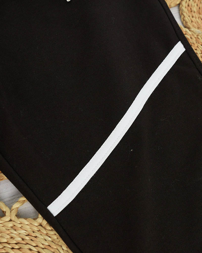 Dámske čierne tepláky - Oblečenie