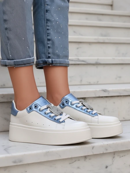 Bella Corsa Ecru Ročno Izdelani Ženski Športni Copati