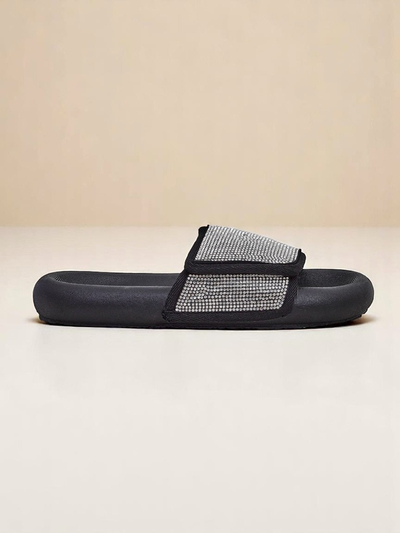 Royalfashion Ženski natikači s ploskim podplatom Sparkle Step