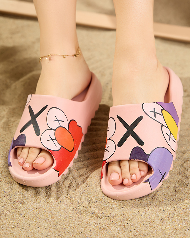 Elmino ružové dámske papuče - Obuv