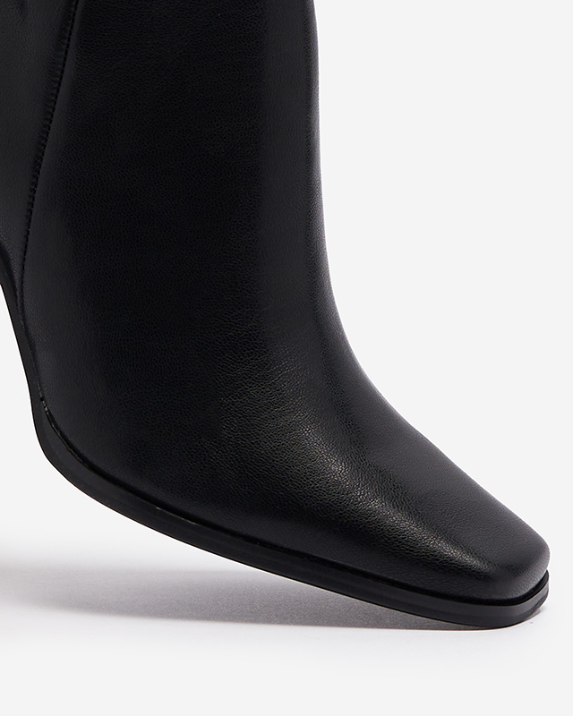 Čierne dámske čižmy Naffen- Obuv