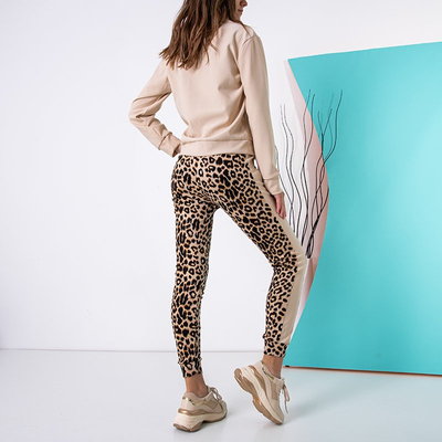 Dámska béžová tepláková súprava - Oblečenie