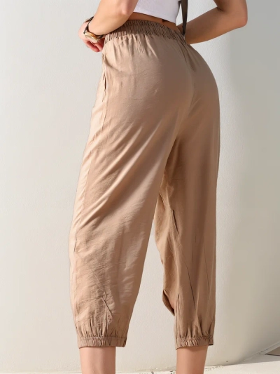 Royalfashion Rovné dámske látkové nohavice 7/8