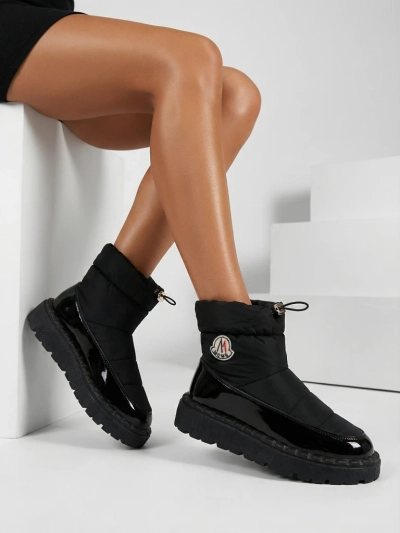 Royalfashion Dámske snehové čižmy v čiernej farbe Ireda