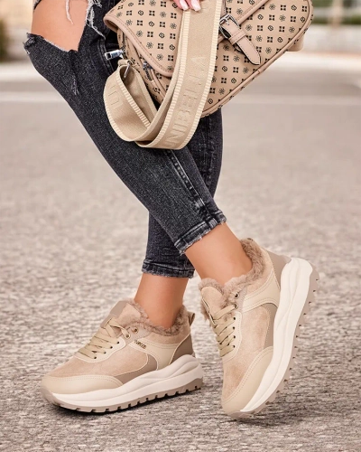 Royalfashion Dámske zateplené tenisky Ruffi