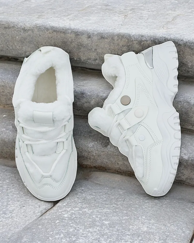 Royalfashion Dámske tenisky s kožušinovou výstielkou Poriomo