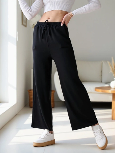 Royalfashion Viskózové široké dámske tepláky