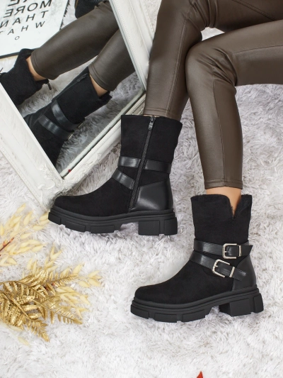 Visoki ženski gležnarji iz eko semiša Callire