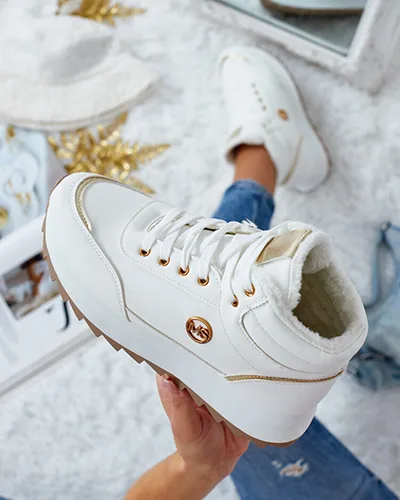 Royalfashion Zateplené dámske tenisky s kožušinou Casill