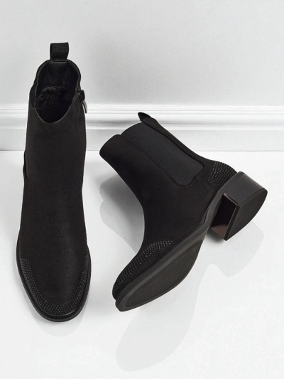 Ženski gležnarji iz eko semiša, okrašeni s cirkoni TangleMist