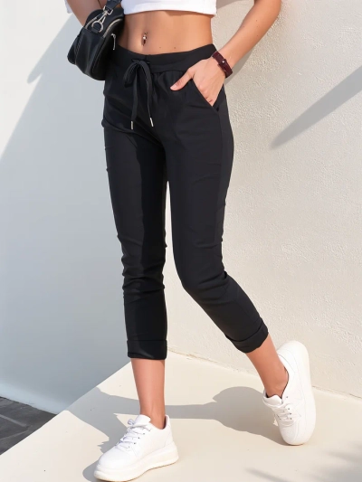 Royalfashion Dámske zúžené nohavice z viskózy