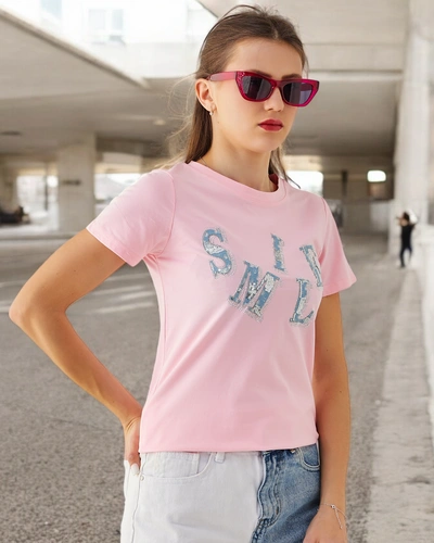 Royalfashion Bavlnená dámska blúzka s nápisom