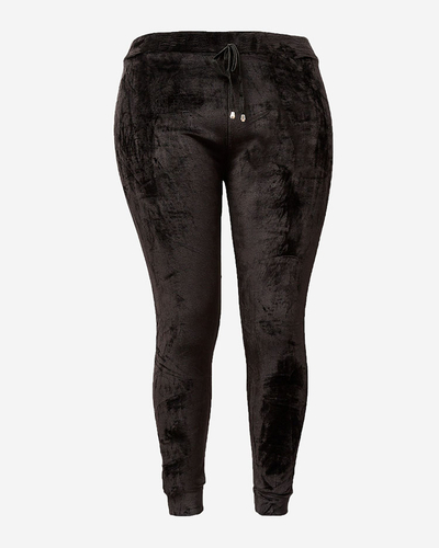 Royalfashion Dámske zateplené tepláky s potrubím