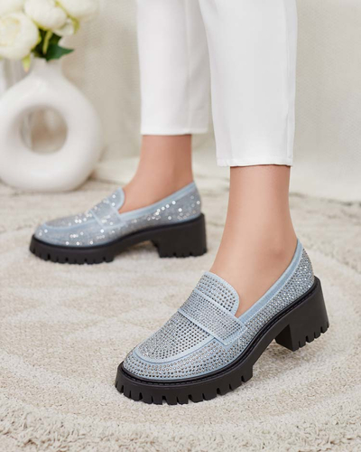 Royalfashion Dámske mokasíny so zirkónmi Epolls