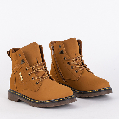 Svetlohnedé teplé dámske čižmy značky Kentiro - Shoes