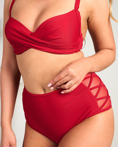 Gaštanové dvojdielne dámske plavky - Spodná bielizeň