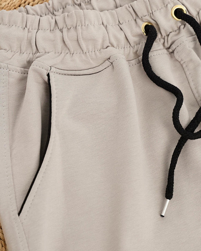 Dámske svetlošedé tepláky - Oblečenie