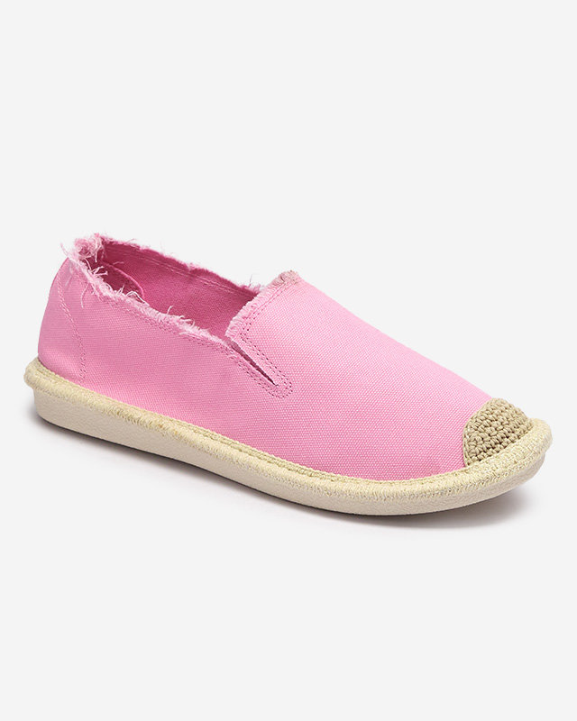 OUTLET Ružové dámske textilné espadrilky Rafiela - Obuv