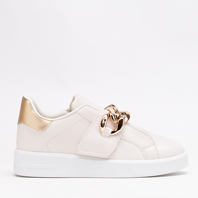 Krémové dámske nazúvacie športové topánky Derera - Obuv