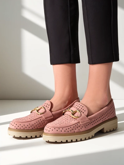 Royalfashion dámske perforované loafers Besio