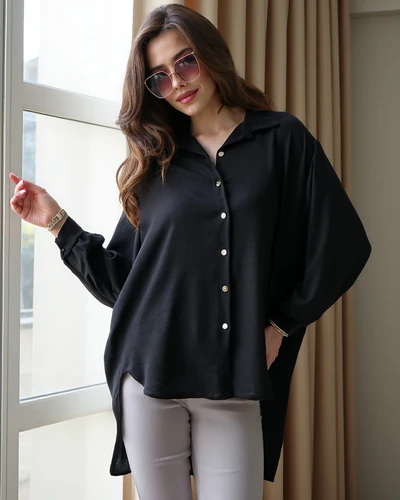 Royalfashion Dlhá oversize košeľa pre ženy