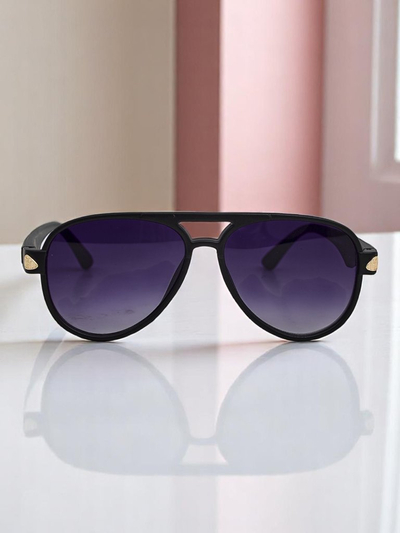 Royalfashion slnečné okuliare s dekoratívnymi nožičkami Shadow Aviator