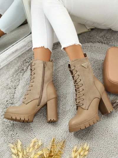 Ženski gležnarji iz eko semiša s peto Event Bramble