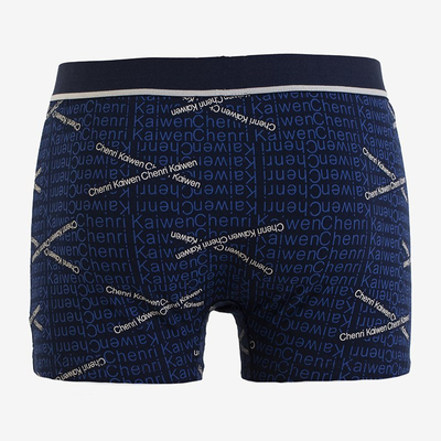 Tmavomodré pánske boxerky s nápismi PLUS SIZE - Spodná bielizeň