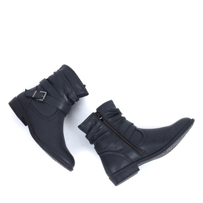 Czarne botki Lia - Obuwie