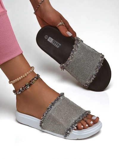 Royalfashion Ženski natikači s ploskim podplatom SparkleWalk