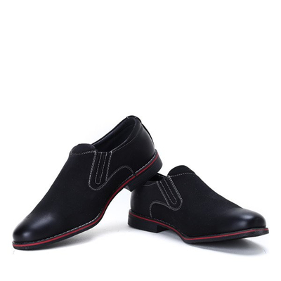 Czarne wsuwane półbuty - Obuwie